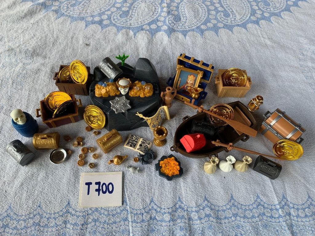 PLAYMOBIL: T700: GROTE PIRATENSCHAT, Kinderen en Baby's, Speelgoed | Playmobil, Ophalen of Verzenden, Zo goed als nieuw, Pirates