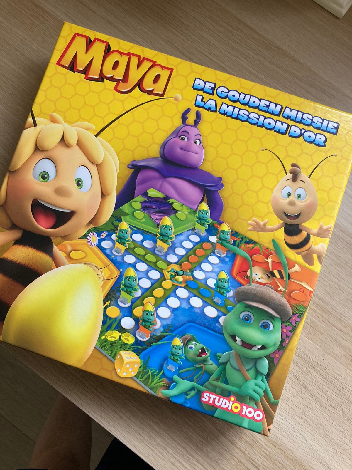 Gezelschapsspel Maya en de gouden missie, Hobby en Vrije tijd, Ophalen of Verzenden, Zo goed als nieuw