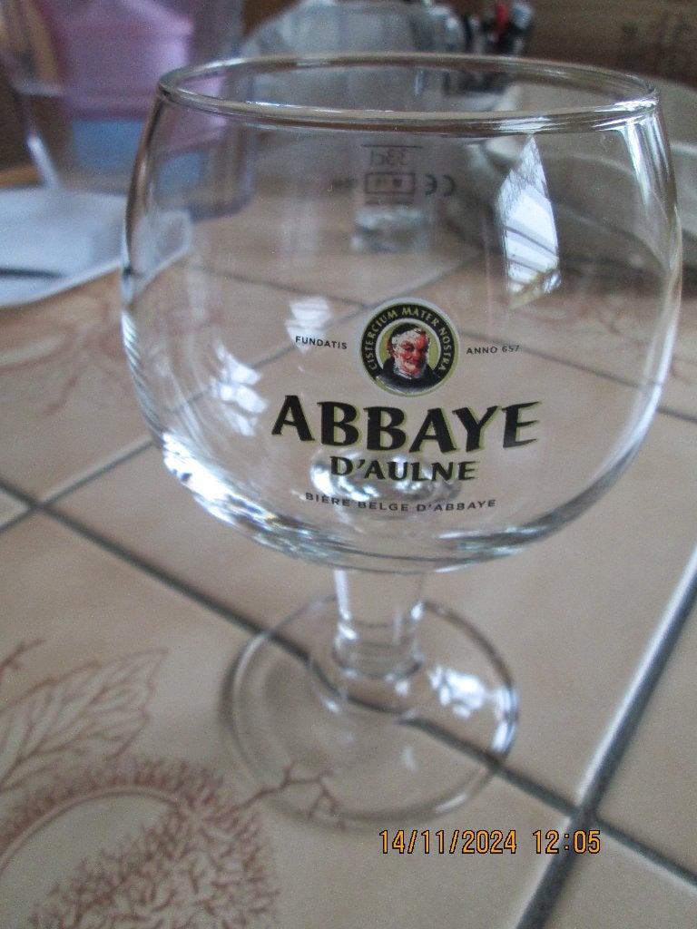Verre « Abbaye d’Aulne », Collections, Marques de bière, Enlèvement, Neuf, Verre ou Verres, Autres marques