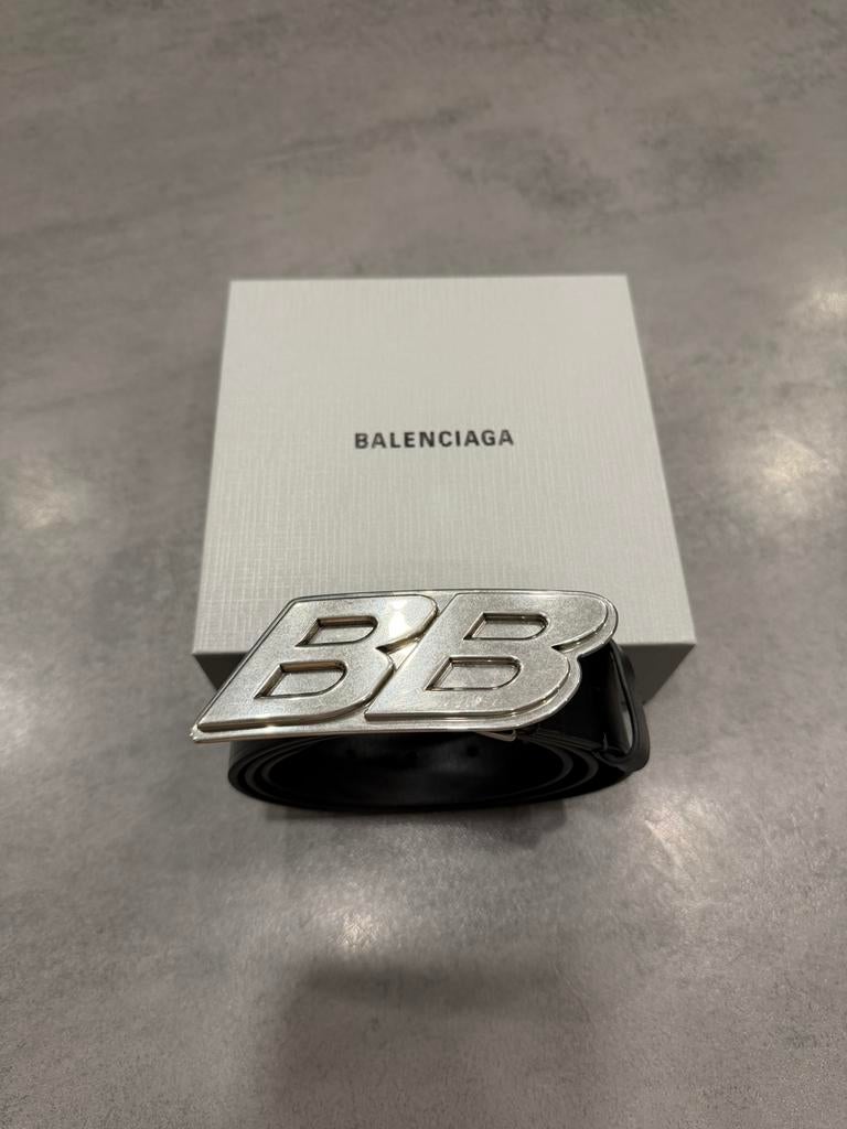 Ceinture Balenciaga "Moto Logo" BB, Cuir véritable, 95 à 105 cm, Comme neuf, Enlèvement