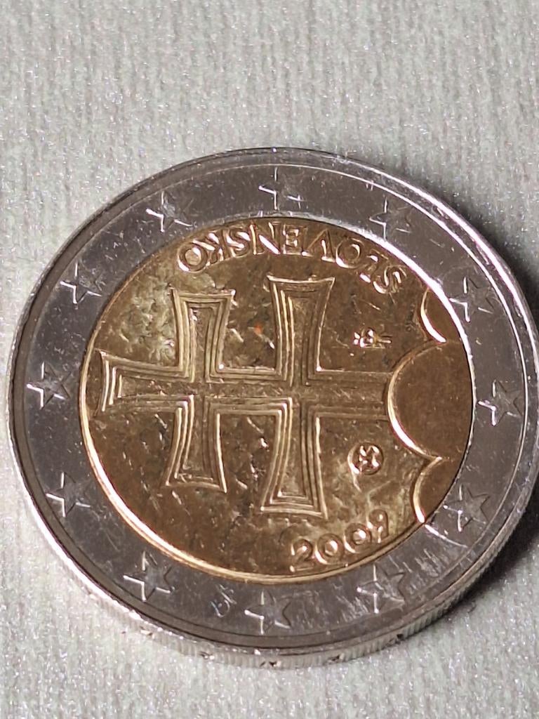 2€ Slovénie 2009, Ophalen