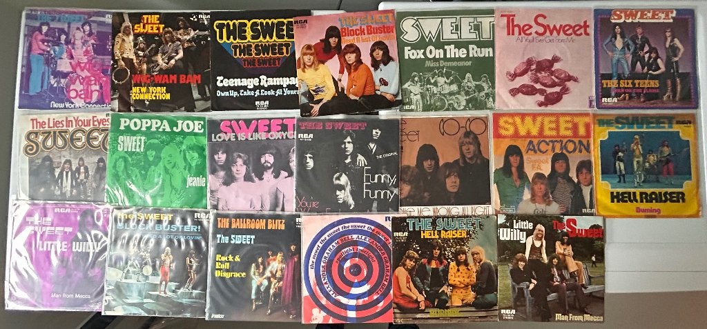 7# Lot: Verzameling van 20 The SWEET singles, Ophalen of Verzenden, Pop