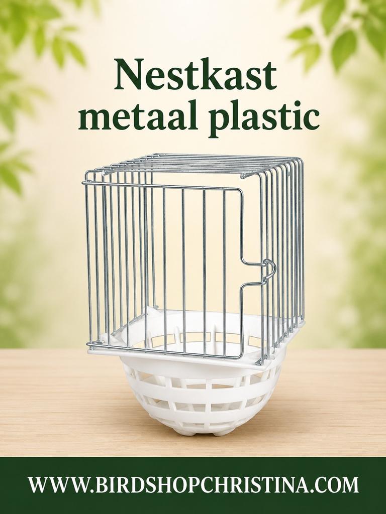 Nestkast metaal plastic 10x11x16cm - Winkel en Webshop, Dieren en Toebehoren, Vogels | Toebehoren, Ophalen