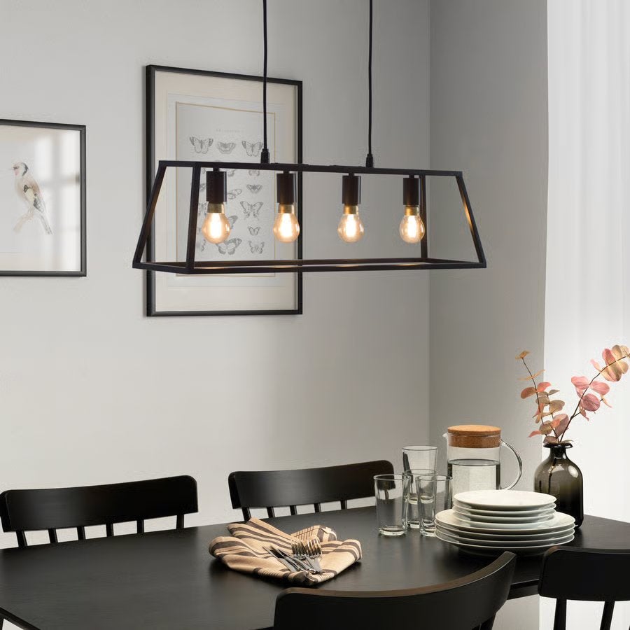 Lampe suspendue industrielle noire, Enlèvement, Comme neuf