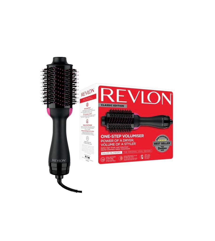 Revlon warmeluchtborstel salon one-step, Ophalen of Verzenden, Zo goed als nieuw