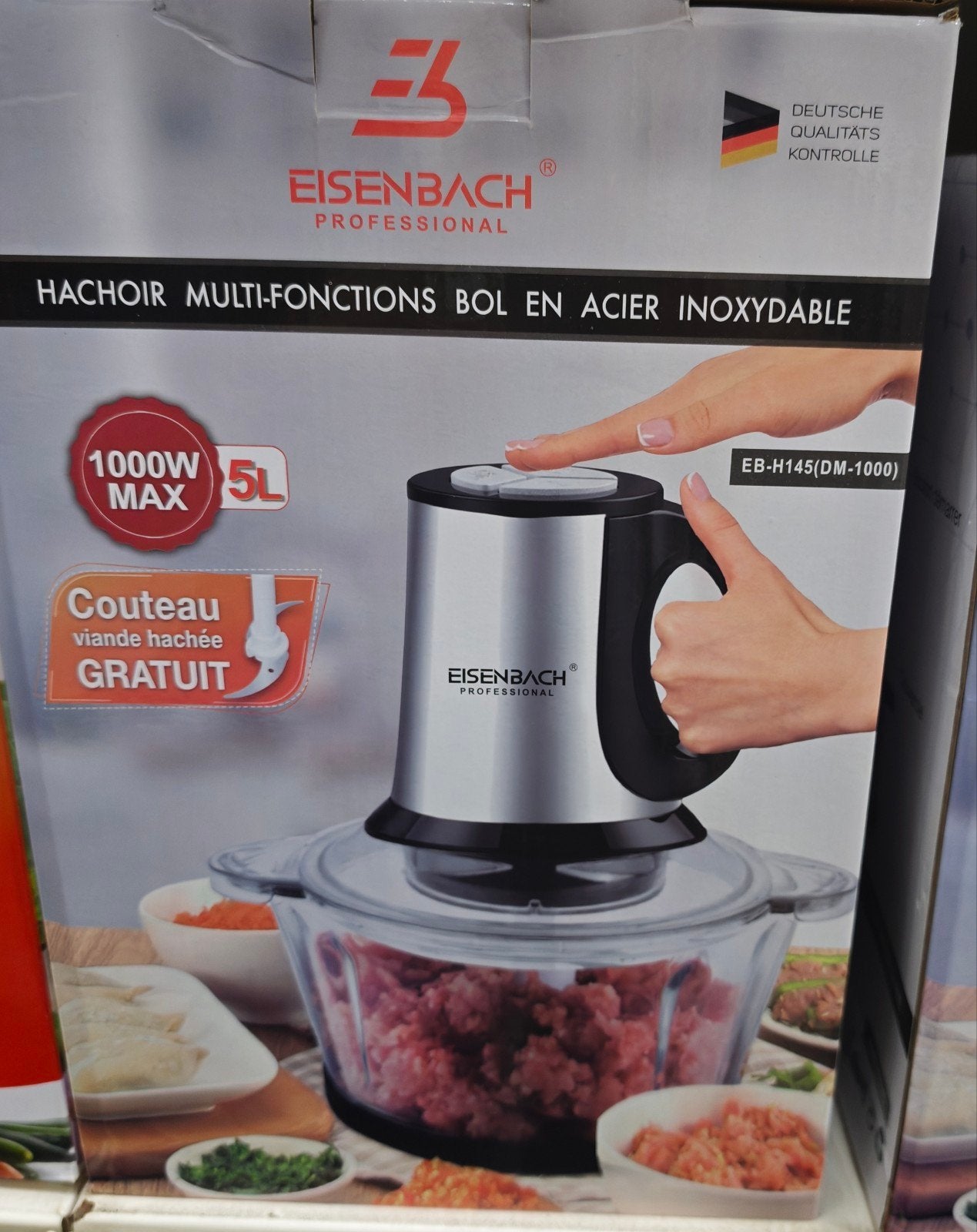 Hachoir électrique, Enlèvement