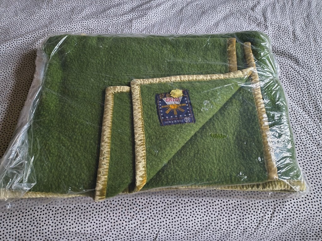 Sole mio 220x240 groen, Huis en Inrichting, Ophalen, Wol, Zo goed als nieuw, Sherpadeken