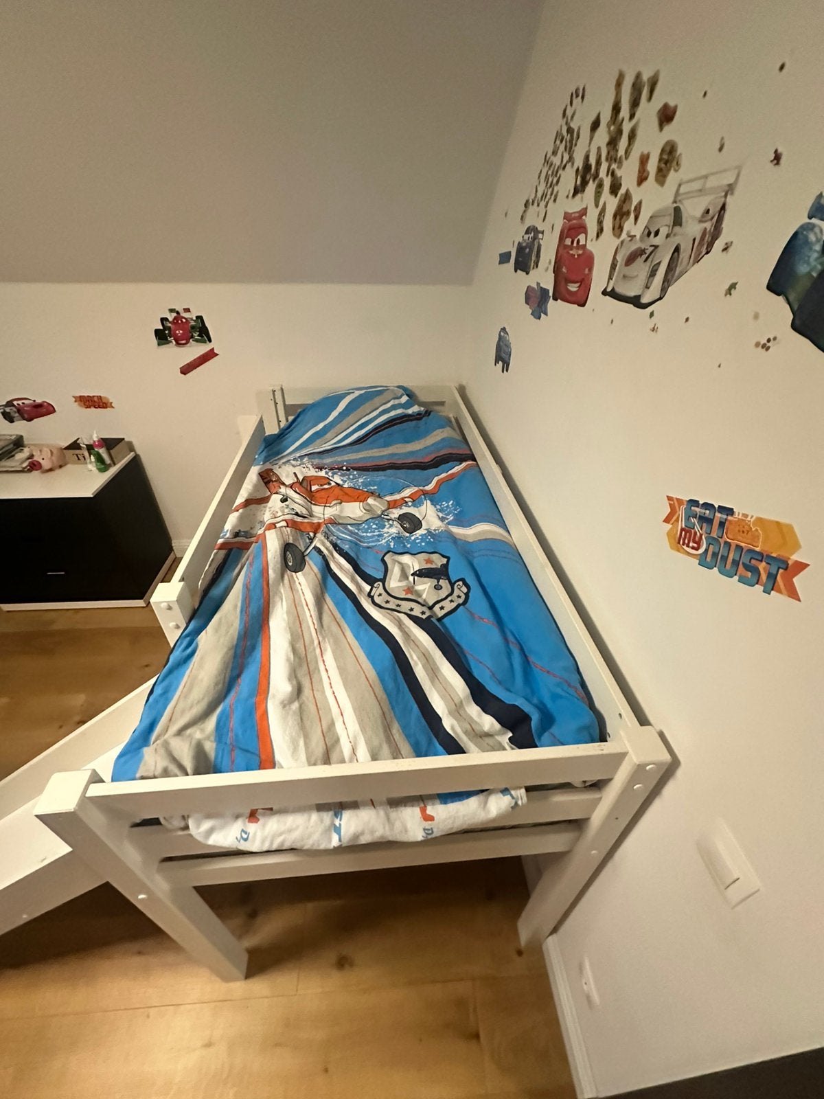 Bed met glijbaan 200x90, Ophalen, Zo goed als nieuw
