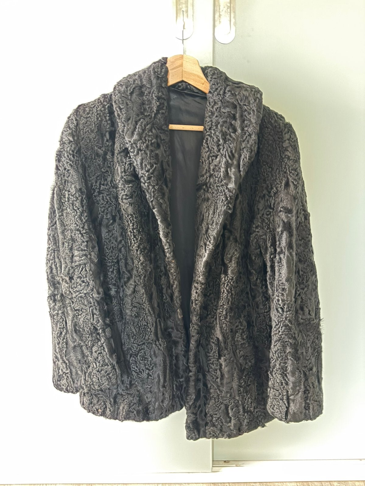 Zwarte bontjas, Vêtements | Femmes, Vestes & Costumes, Taille 38/40 (M), Enlèvement ou Envoi, Comme neuf, Manteau