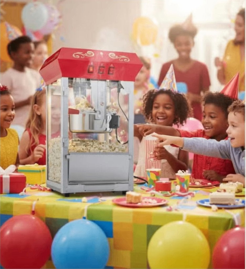 popcornmachine, Ophalen, Gebruikt, Glas