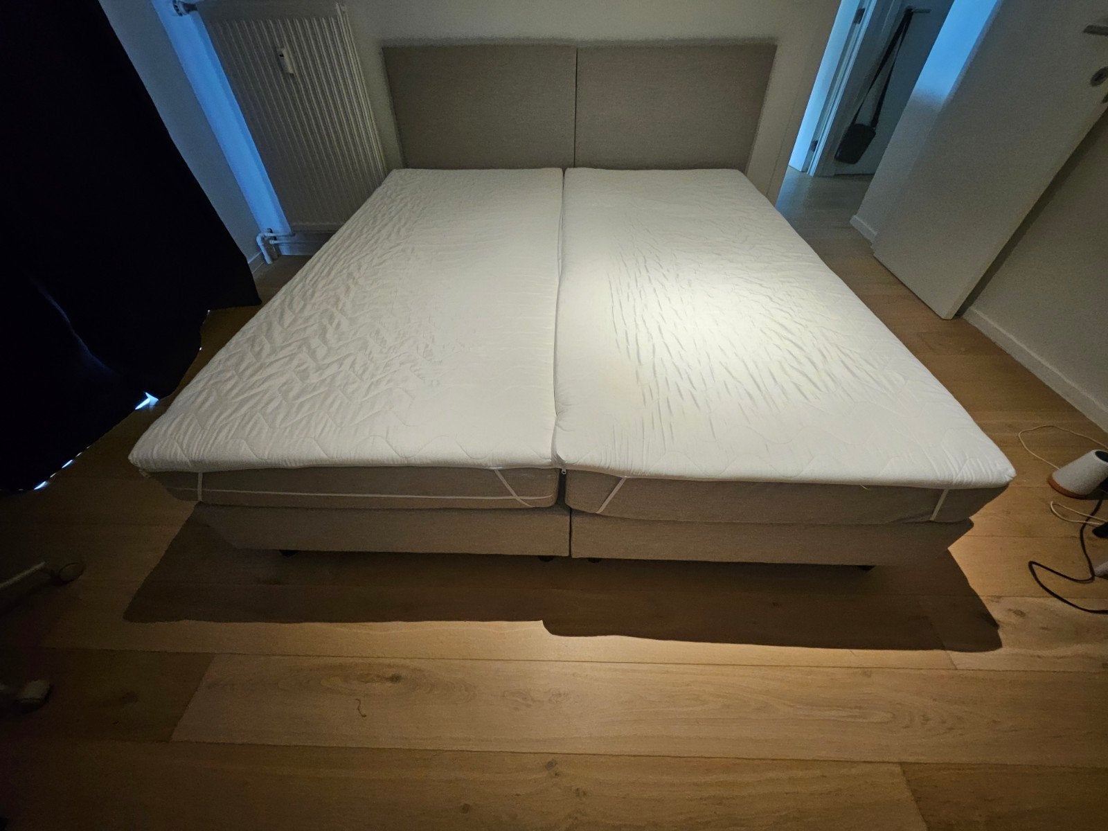 2 Boxsprings in zeer goede staat incl topper, Huis en Inrichting, Slaapkamer | Bedden, Ophalen, 90 cm, Tweepersoons, Zo goed als nieuw