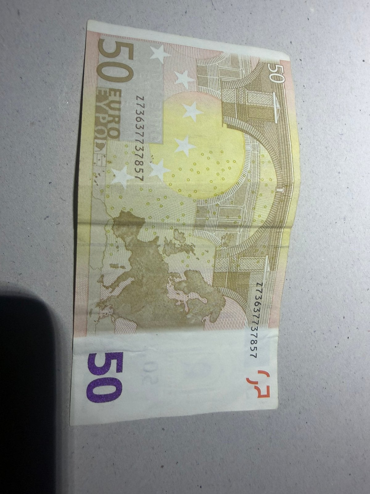 €50 biljet – Serie 2002 – Goede staat, Postzegels en Munten, Bankbiljetten | Europa | Eurobiljetten, Ophalen of Verzenden