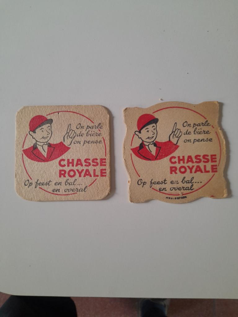 2 sous-verres à bière Chassé royale recto-verso, Envoi