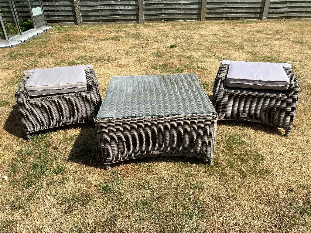 tuinset rotan, Enlèvement, Comme neuf, Rotin, Salons de jardin