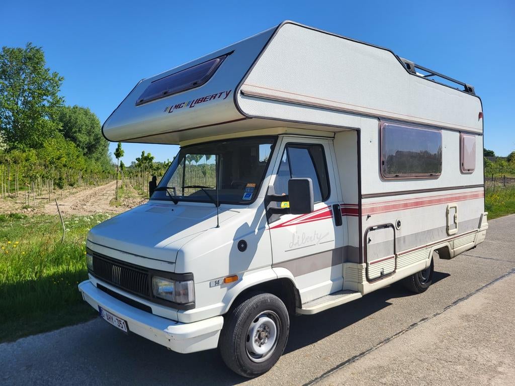 Fiat ducato 2.5d mobilhome gerenoveerd, Caravans en Kamperen, Fiat, Fiat, Luifel, Koelkast