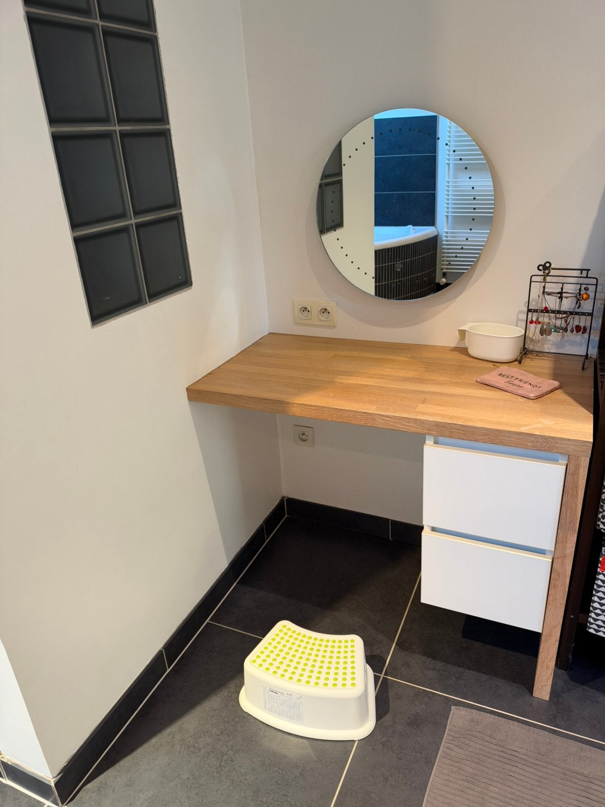 Badkamermeubel met spiegel, Maison & Meubles, Enlèvement, Utilisé