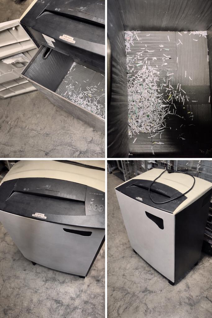 ️ Destructeur de documents Fellowes Powershred C-380C  ️, Divers, Accessoires de bureau, Utilisé, Enlèvement