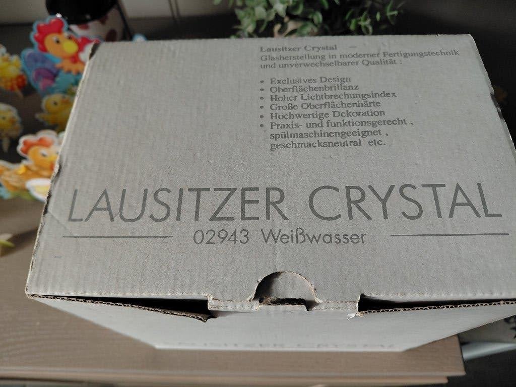 Doos met 6 nieuwe Lausitzer Crystal glazen, Ophalen