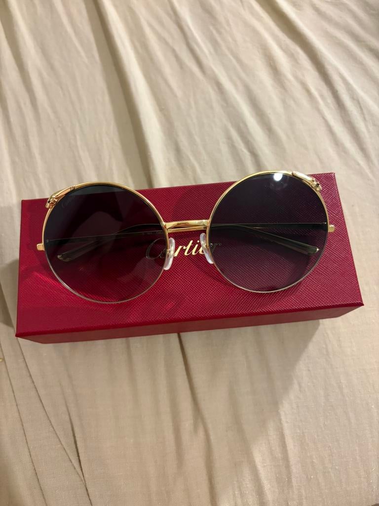 Cartier, model CT0149S 001, Ophalen of Verzenden, Zo goed als nieuw, Zonnebril