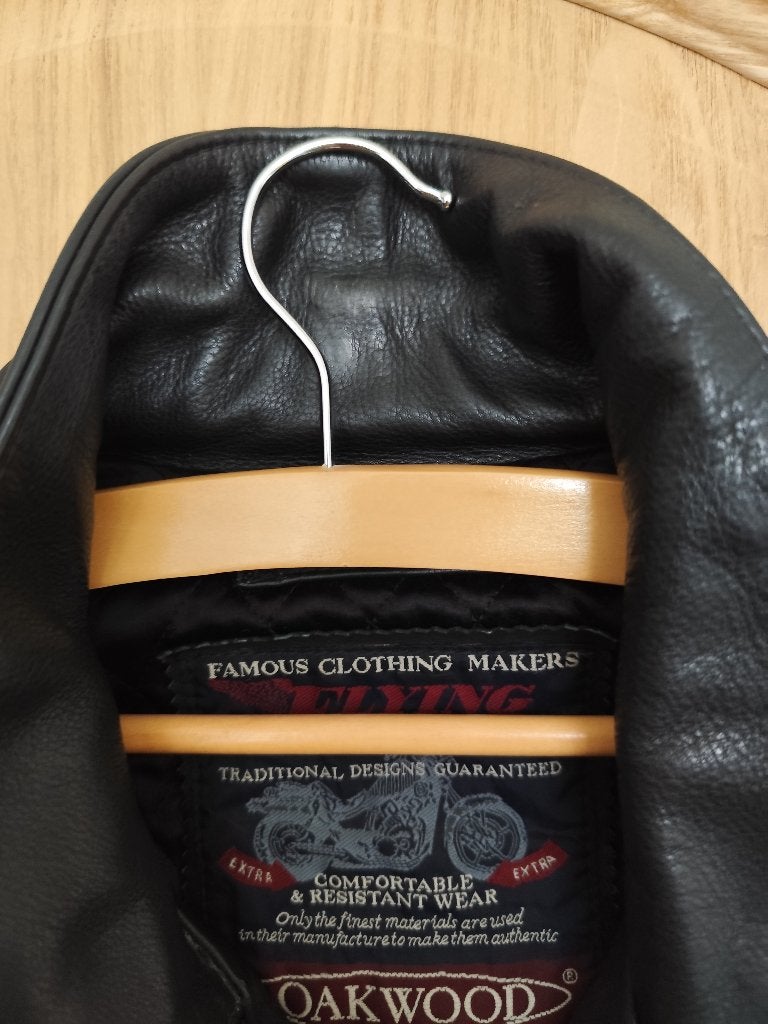 Mooi leren jack van Oakwood voor heren te koop., Kleding | Dames, Zwart, Maat 46/48 (XL) of groter, Ophalen of Verzenden, Zo goed als nieuw