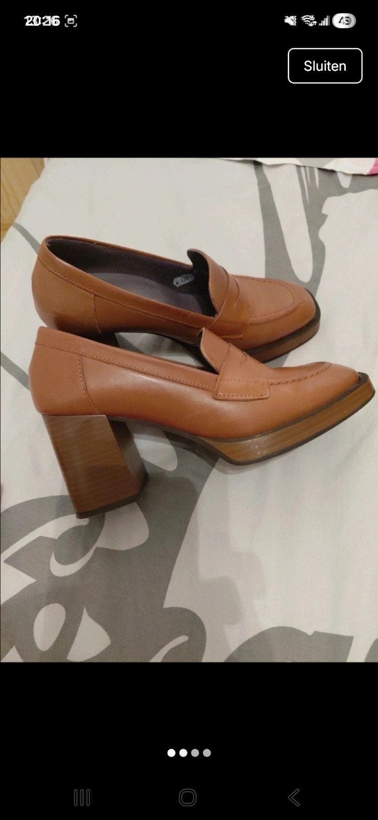 Hakken Pitillos maat 37, Schoenen met lage hakken, Bruin, Ophalen of Verzenden, Zo goed als nieuw