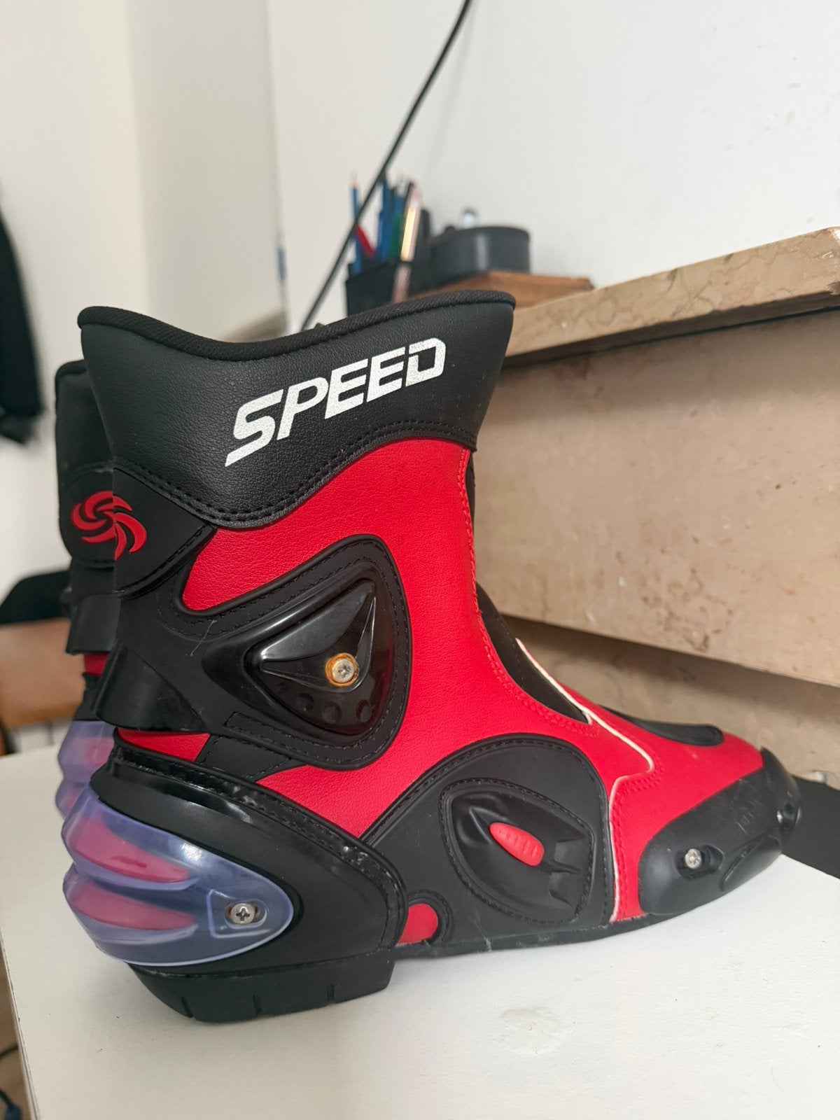 Regenlaars voor motorfietsen in maat 40, Motoren, Ophalen, Nieuw met kaartje, Heren, Laarzen