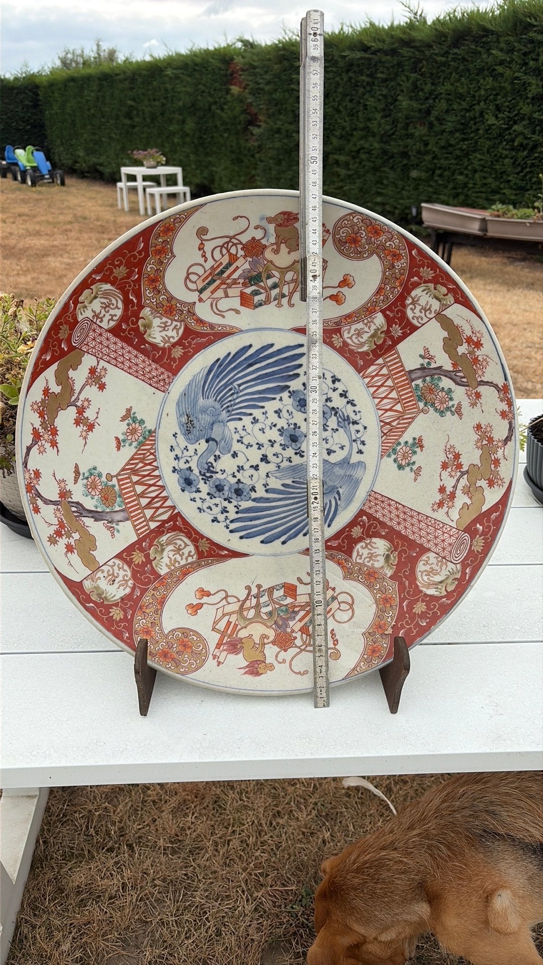 Chinees decoratief bord, Ophalen, Zo goed als nieuw