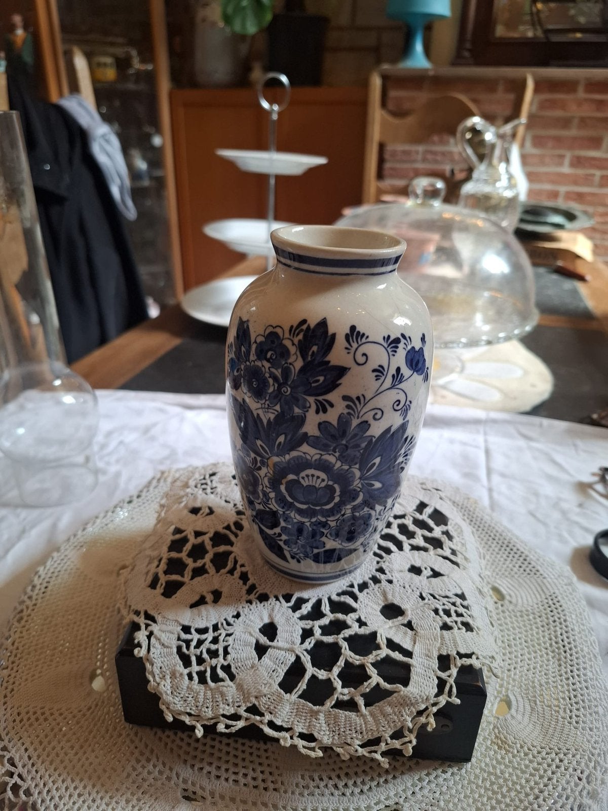 Vase en porcelaine deft bleu, Maison & Meubles, Accessoires pour la Maison | Étagères, Comme neuf, Enlèvement ou Envoi