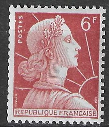 Frankrijk 1955/1956 - Yvert 1009A - Marianne de Muller (PF), Verzenden, Postfris