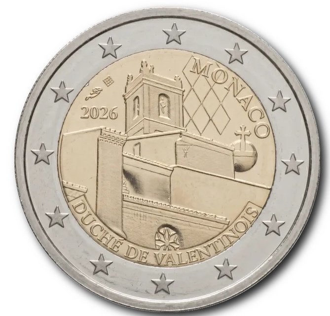 2 euro Monaco 2026 “hertogdom valentinois”, Enlèvement ou Envoi, Monaco, 2 euros