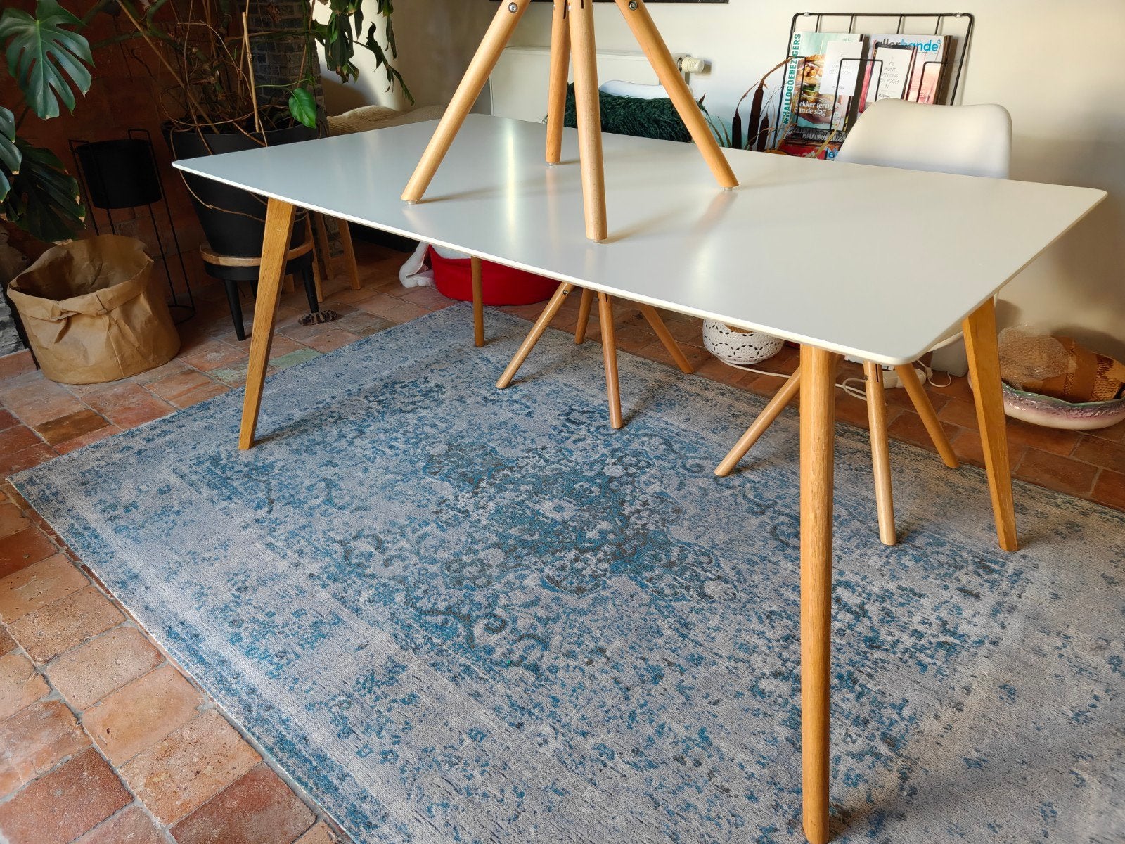 tafel met 4 stoelen, Huis en Inrichting, Ophalen, Kunststof