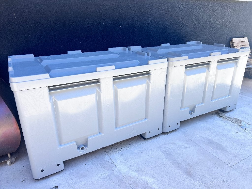 palletbox met deksel BIG BOX, Doe-het-zelf en Bouw, Kratten en Dozen, Zo goed als nieuw, Bak of Kist, 100 cm of meer, 50 cm of meer