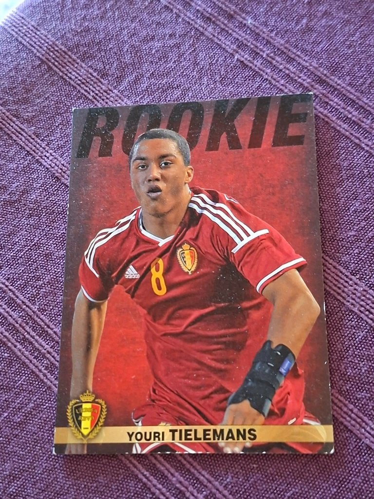 Panini / Voetbalkaart / Youri Tielemans / Rode Duivels, Ophalen of Verzenden, Gebruikt, Spelerskaart