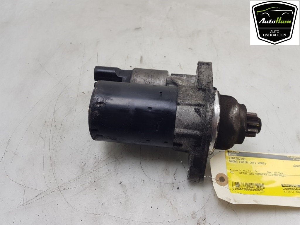 STARTMOTOR Skoda Fabia (6Y2) (01-1999/03-2008), Robert Bosch AG, Gebruikt, Skoda, Robert-Bosch-Allee 1
74232  Abstatt, DE