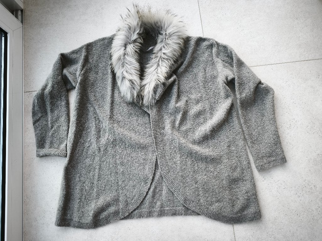 Luisa Cerano vest effen grijs Maat 44-46 merkkleding, Ophalen, Maat 42/44 (L), Luisa Cerano, Grijs
