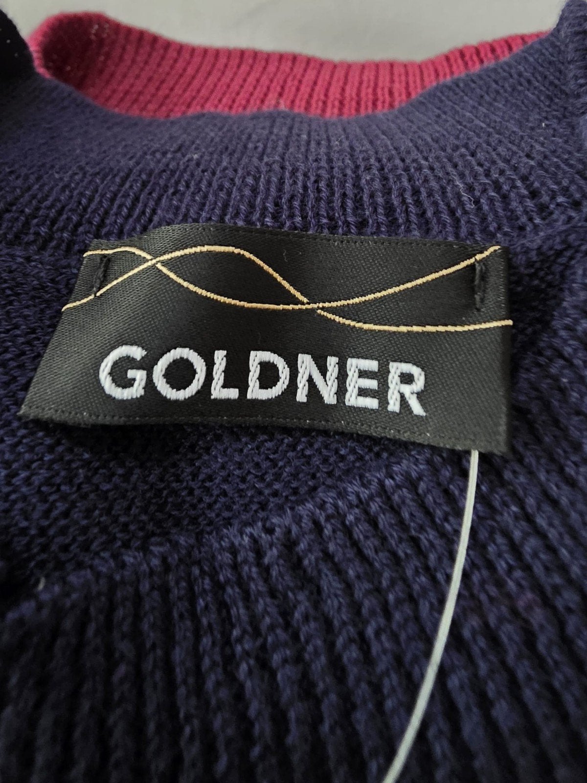 Robe bleue fonçée en tricot ( Goldner ) Taille 44, Vêtements | Femmes, Enlèvement ou Envoi, Comme neuf, Taille 42/44 (L), Bleu