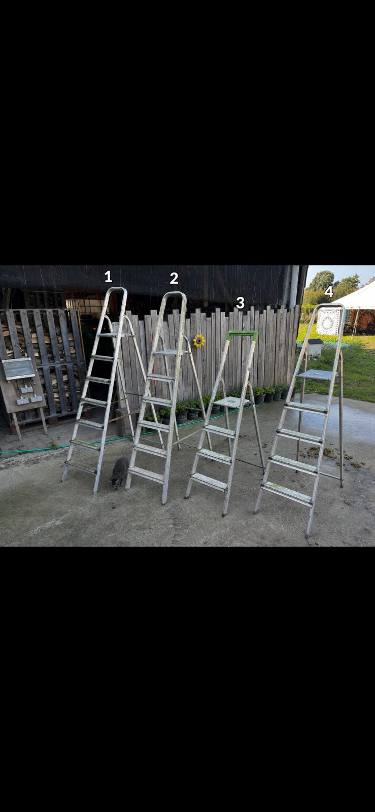 Aluminium ladders, Ophalen, Gebruikt, Ladder