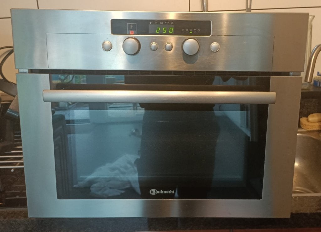 bauknecht inbouw combi microgolf hete lucht oven grill € 89, Ophalen, Gebruikt