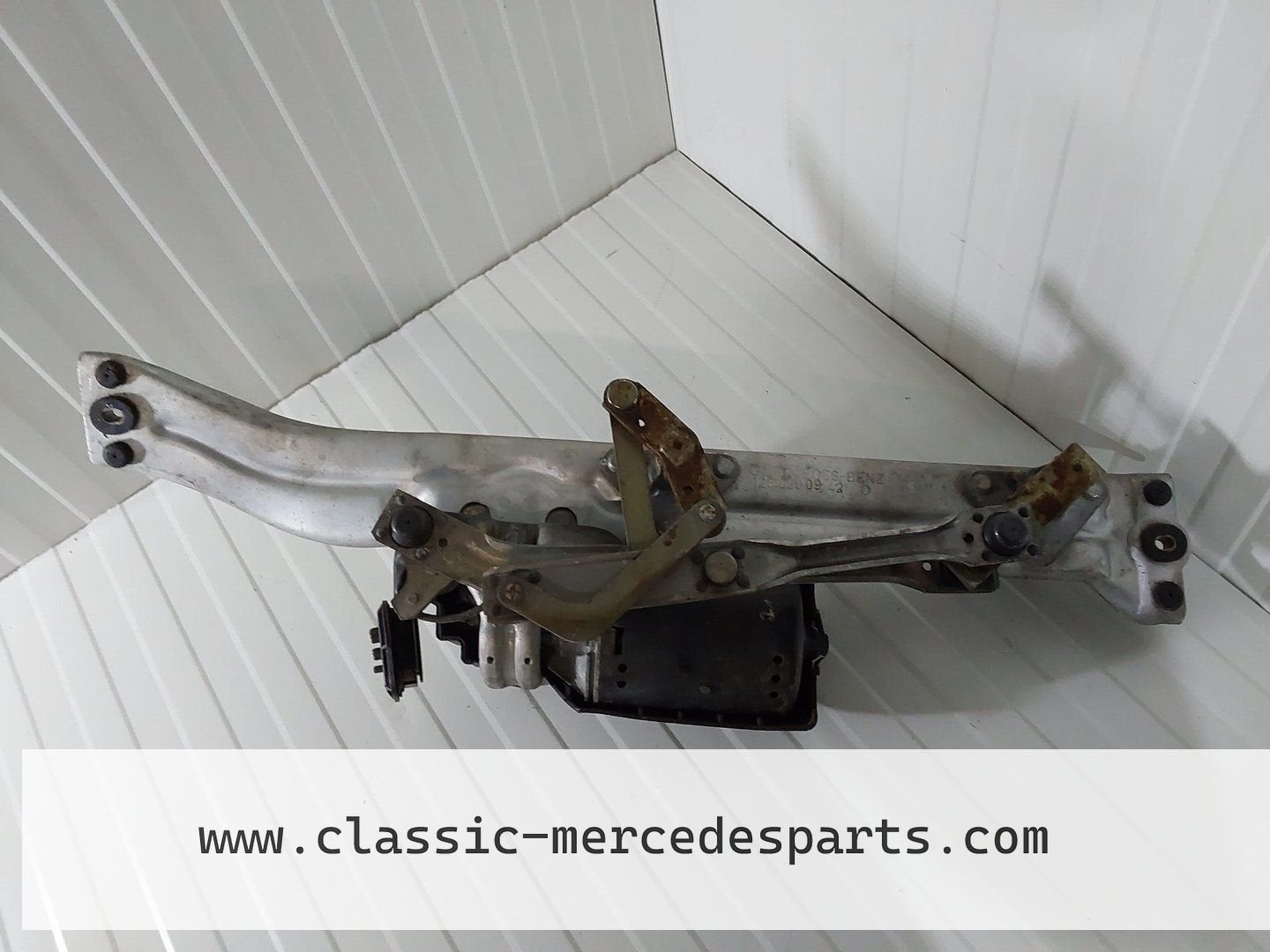 Ruitenwissermechanisme met motor Mercedes W126 1268200942, Utilisé, -, -, Enlèvement ou Envoi