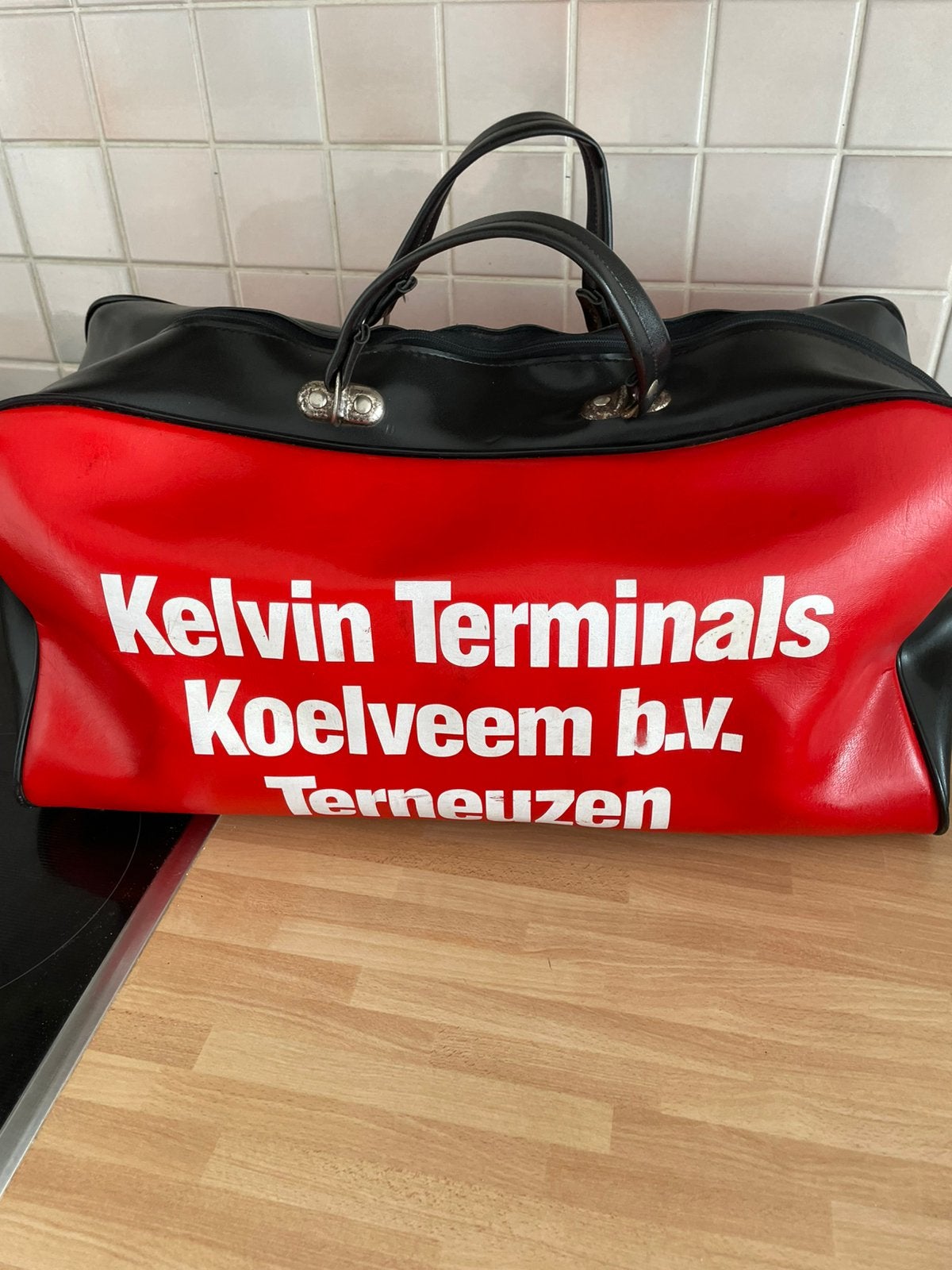 Vintage sporttas, Handtassen en Accessoires, Ophalen, Gebruikt