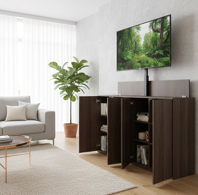 TV lift Dressoir van 32 tot 75 inch direct bestelbaar, Huis en Inrichting, Ophalen of Verzenden, Nieuw
