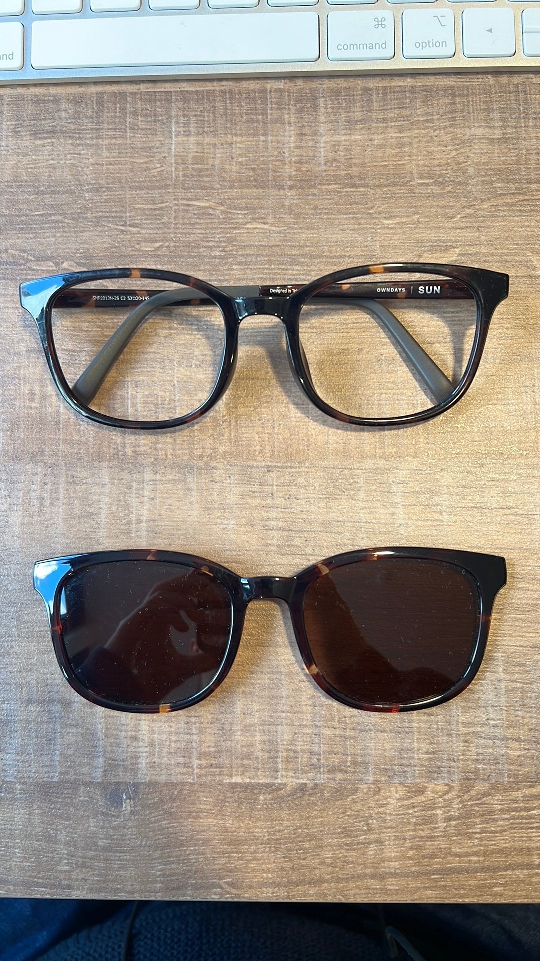 Monture lunettes de vue avec attache lunette soleil, Handtassen en Accessoires, Ophalen of Verzenden, Nieuw, Zonnebril op sterkte