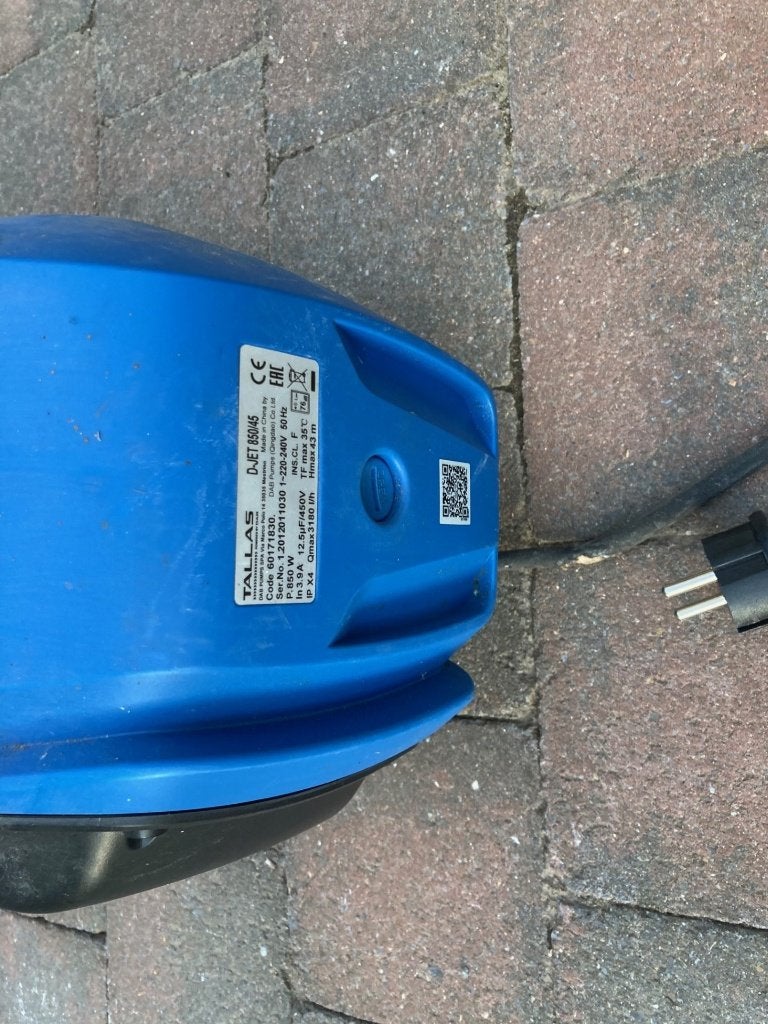 Beregeningspomp Tallas D-Jet 850/45, Jardin & Terrasse, Pompes à eau, Enlèvement, Utilisé, Électrique, Pompe d'irrigation