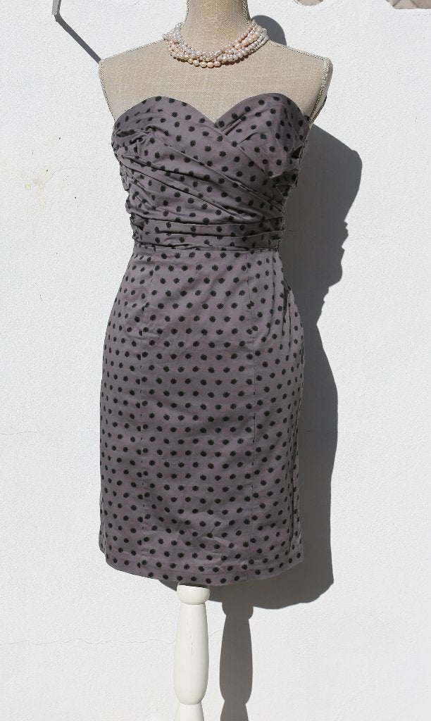 Mooie grijze jurk zonder bandjes S, Kleding | Dames, Jurken, H&M, Ophalen of Verzenden, Zo goed als nieuw, Maat 36 (S)