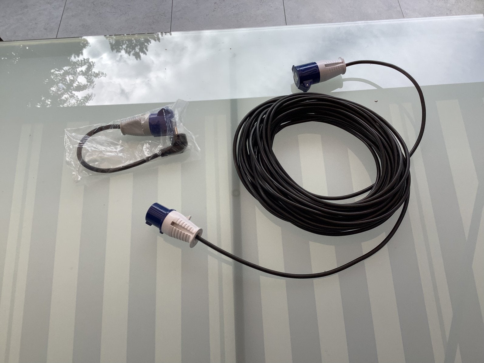 Rallonge électrique CEE 25m., adaptateur CEE., Enlèvement ou Envoi, Neuf