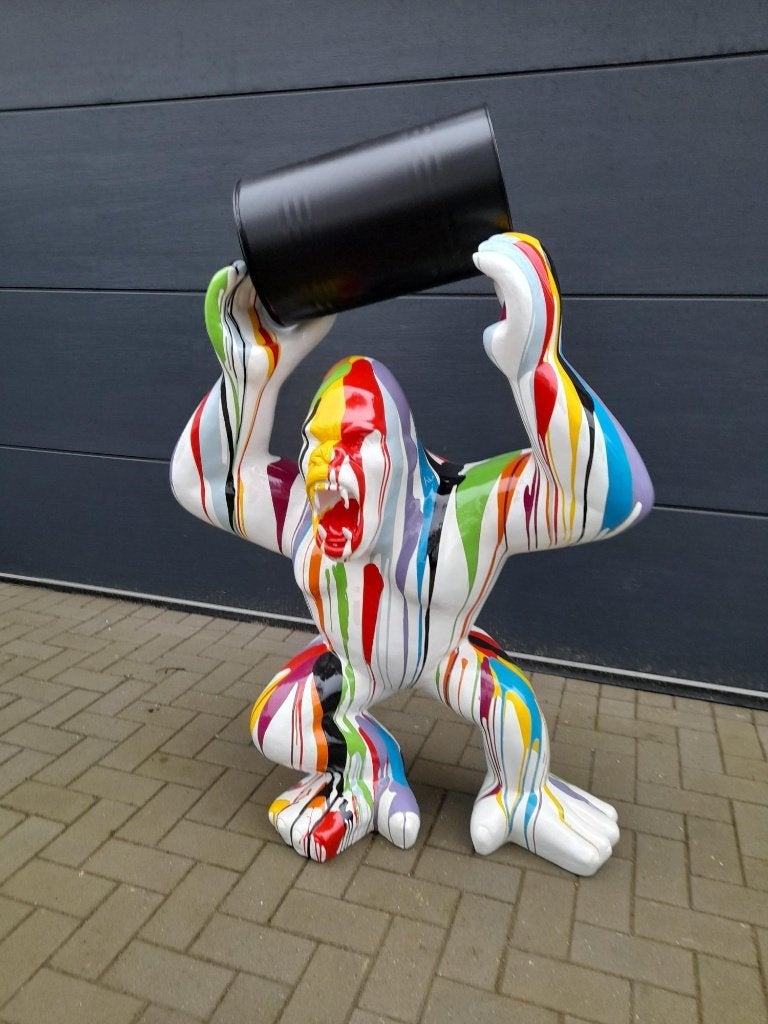 Grote XXL Gorilla aap ., Tuin en Terras, Tuinbeelden, Ophalen, Zo goed als nieuw, Kunststof, Overige typen