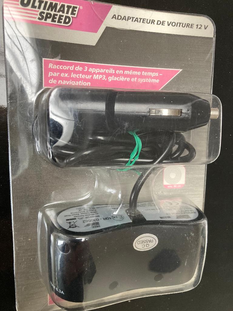 Adapter 12 V - Autolader mini USB  Ultimate Speed, Telecommunicatie, Ophalen of Verzenden, Nieuw