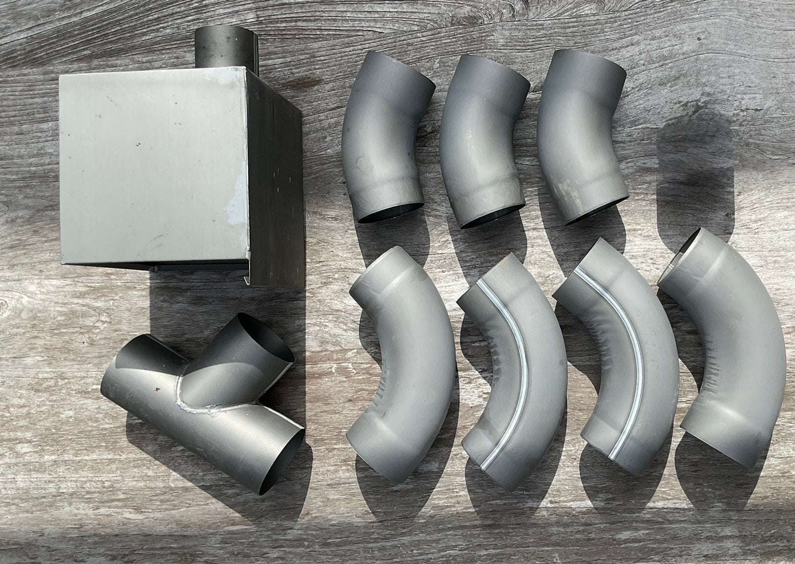 Lot de pièces en zinc titane pour gouttière, Bricolage & Construction, Enlèvement, Comme neuf, Zinc, Gouttière