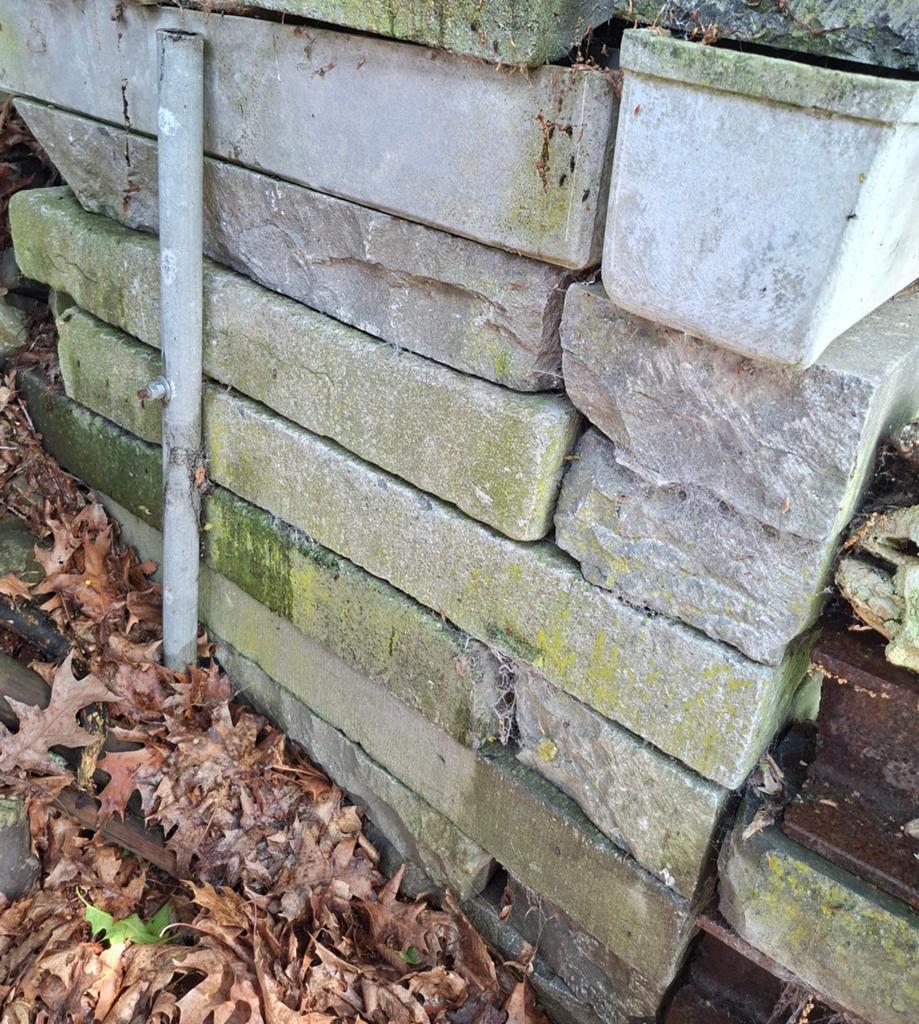 Natuursteen borduren (blauwe steen), Moins de 25 cm, Utilisé, 100 à 200 cm, Enlèvement