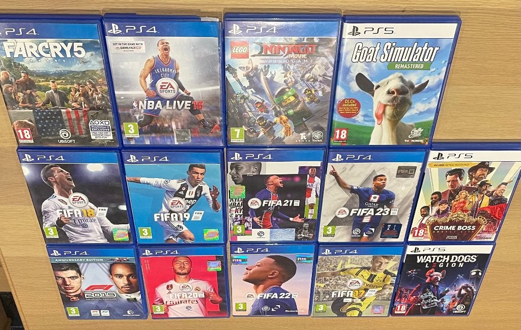 14 Games PlayStation 4 / 5, Ophalen of Verzenden, Zo goed als nieuw
